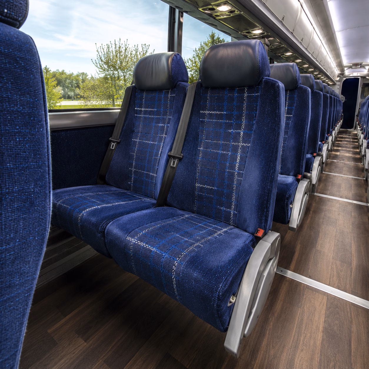 santa barbara charter bus interior gallery