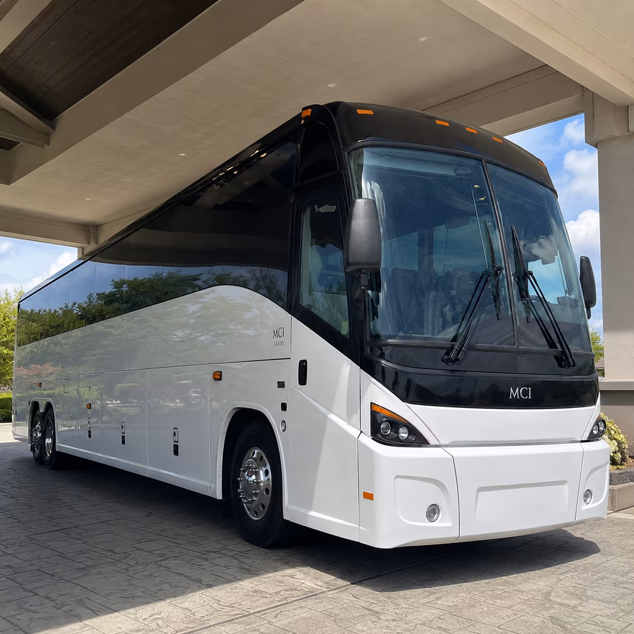 santa barbara charter bus rental exterior