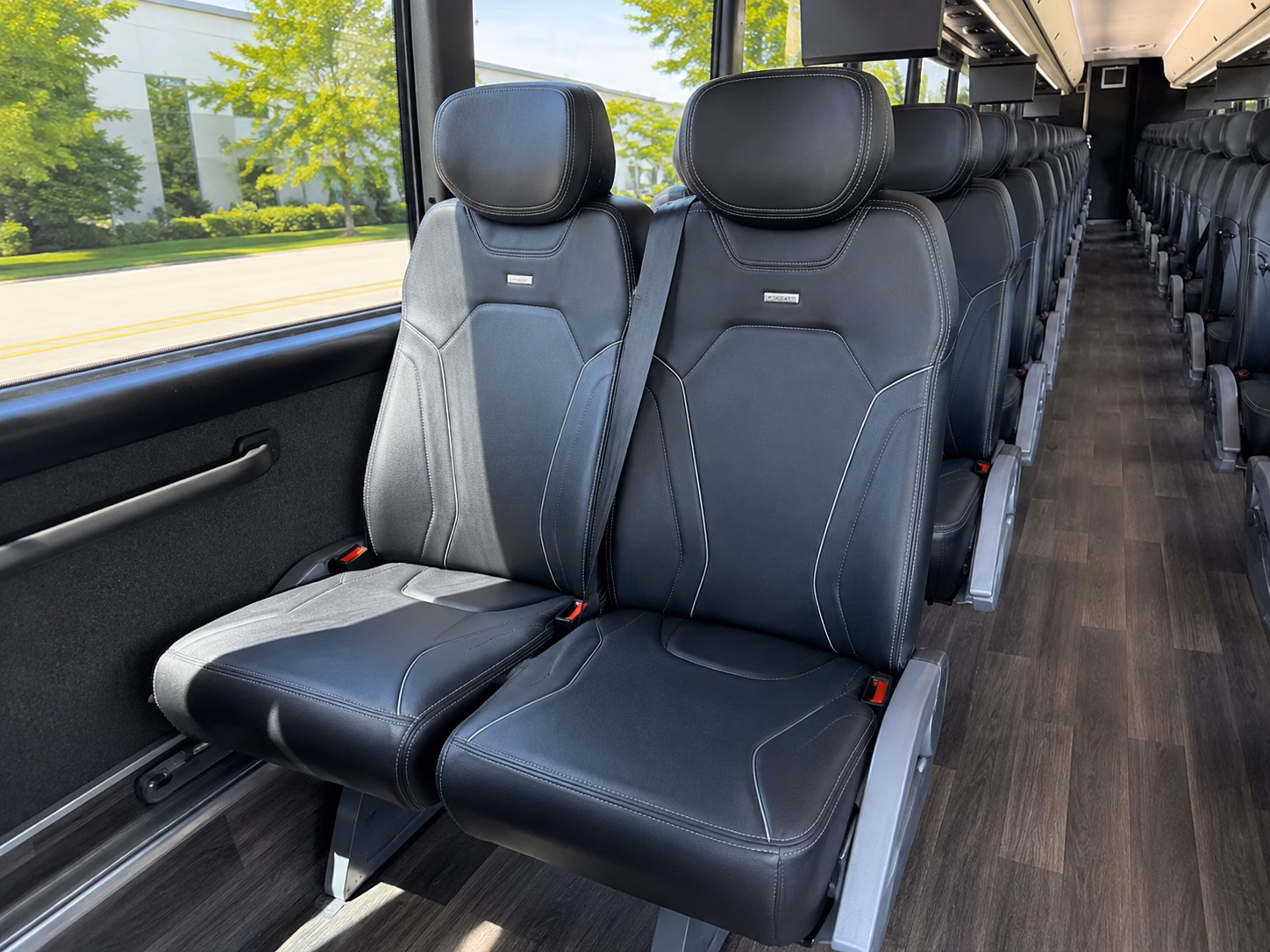 santa barbara wedding transportation onboard seating